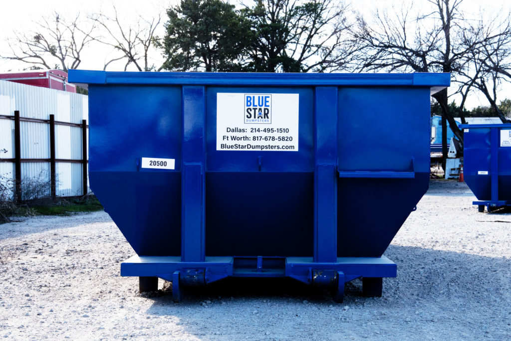 Blue Star Dumpster front View