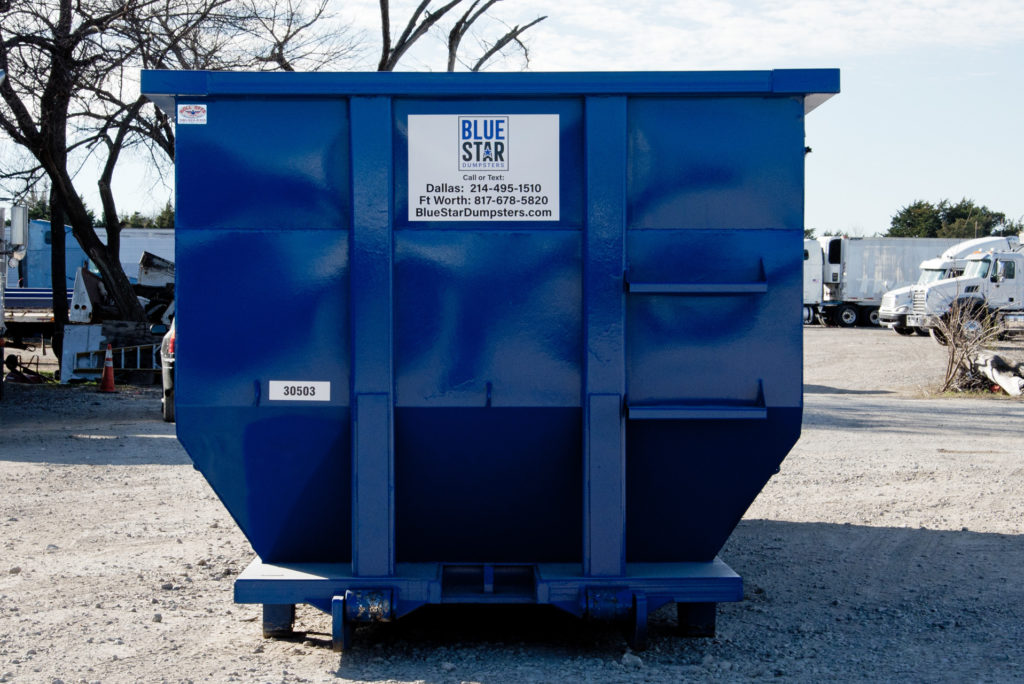 Blue Star Trash Container