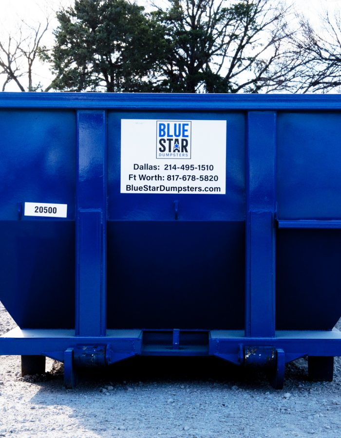 Blue Star Dumpster front View